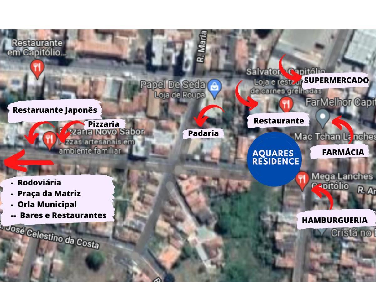 Aquares Residence - Apartamento Para Temporada Capitólio エクステリア 写真